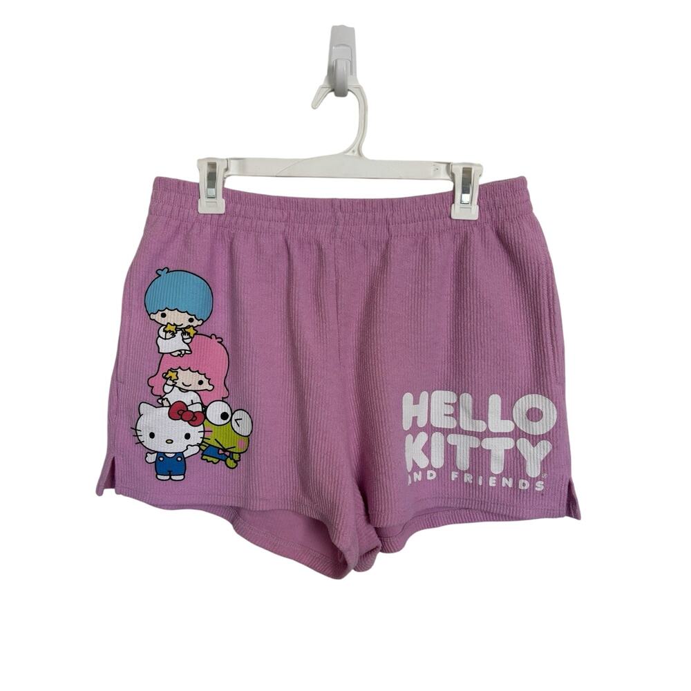 Hello Kitty and Friends Sanrio Pink Ribbed Pull On Shorts Size XL PJ Shorts